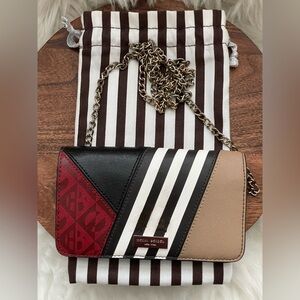 Henri Bendel Patchwork Crossbody Phone Wallet  w/Dustbag